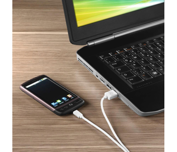 Hama USB - microUSB 1.4m biały - 1442592 - zdjęcie 2